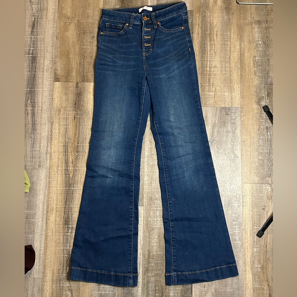 Women's Blue Flared Jeans
